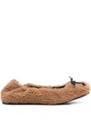 Vic Matie Bow-detail Flat In Neutral
