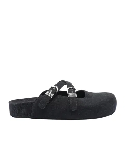 Vic Matie Buckle Slide Sandals