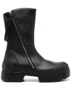 Vic Matie Vic Matié Chunky Platform Ankle Boots With Side Zipper In Black