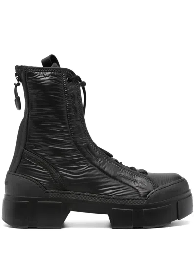 Vic Matie Vic Matié Contemporary Black Ankle Boots With Chunky Sole