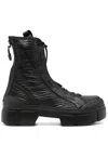 Vic Matie Contemporary Black Ankle Boots With Chunky Sole In Black