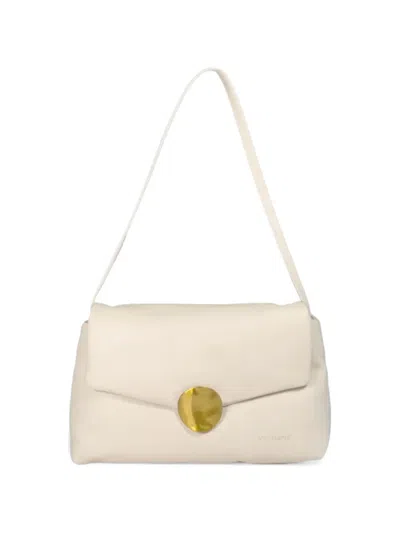 Vic Matie Dafne Logo-debossed Foldover Clutch Bag In Pink