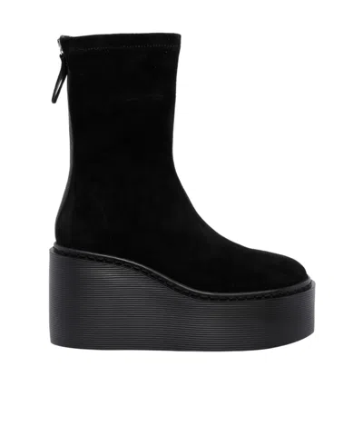 Vic Matie Dafne Platform Ankle Boots In Black