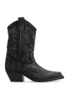 Vic Matie Vic Matiē Woman Ankle Boots Charcoal Size 8 Textile Fibers In Lead