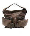 VIC MATIE DISTRESSED SHOULDER BAG