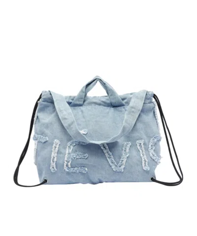 Vic Matie Double Handle Shoulder Bag In Blue