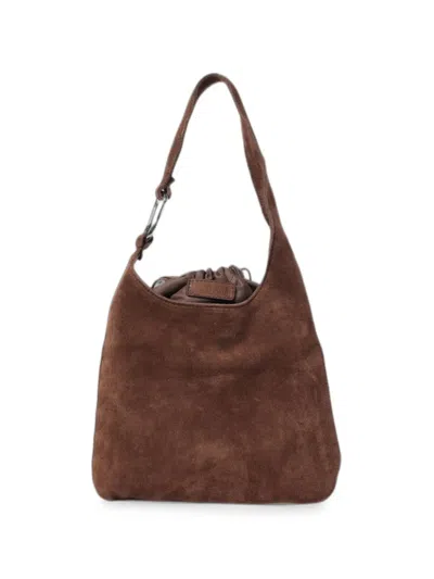 Vic Matie Drawstring Shoulder Bag In Brown