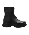 Vic Matie Ankle Boots With High Wedge Sole In Black