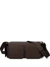 Vic Matie Flap Leather Cross Body Bag In Brown