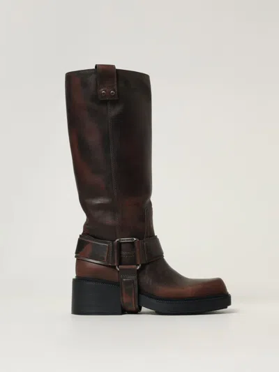 Vic Matie Flat Ankle Boots Vic Matié Woman Color Brown