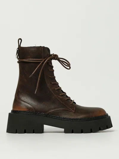 Vic Matie Flat Ankle Boots Vic Matié Woman Color Brown