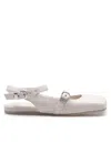Vic Matie Ballerina Shoes Square Closed Chanel In Nappa Color Bone