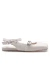 Vic Matie Ballerina Shoes Square Closed Chanel In Nappa Color Bone