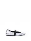 Vic Matie Flat Shoes Silver