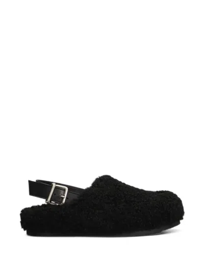 Vic Matie Fur-xavier 101 Buckle-fastening Shearling Mules In Multi