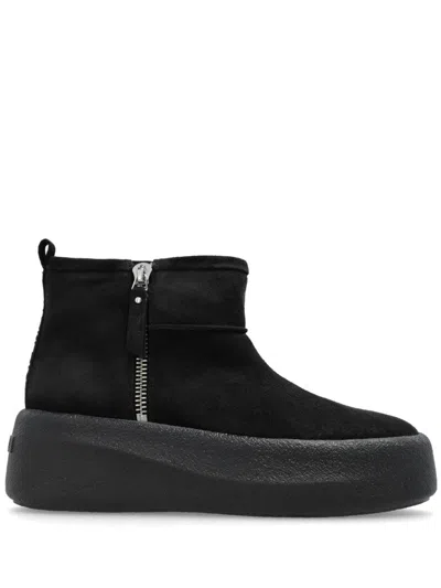 Vic Matie Grey Ankle Boots In Black