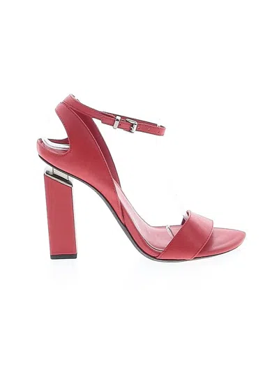 Pre-owned Vic Matie Heels In Red
