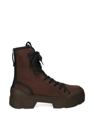 Vic Matie Lace-up Chunky-sole Boots In Brown