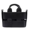 Vic Matie Leather Black Handbag In Black