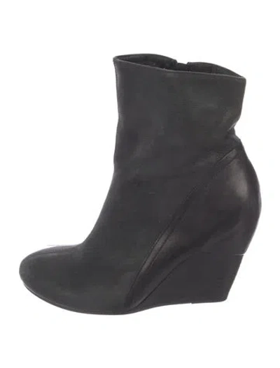 Pre-owned Vic Matie Leather Boots In Black