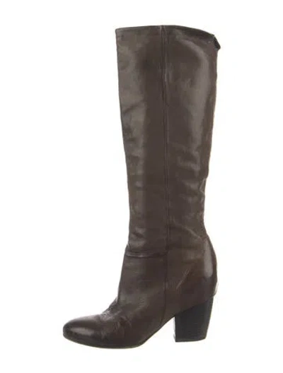 Pre-owned Vic Matie Leather Boots In Brown