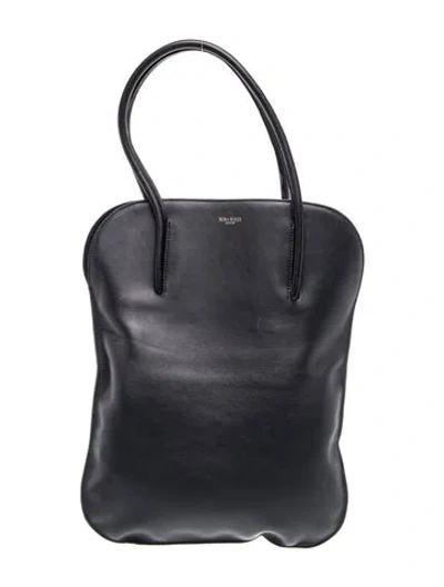 Pre-owned Vic Matie Leather Bucket Bag In Black