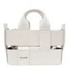 Vic Matie Leather Handbag In White
