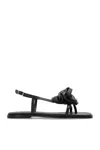 Vic Matie Black Open Sandals In Black