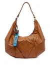 Vic Matie Leather Shoulder Bag In 褐色