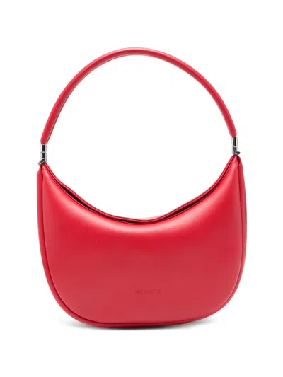 Vic Matie Leather Shoulder Bag In Red