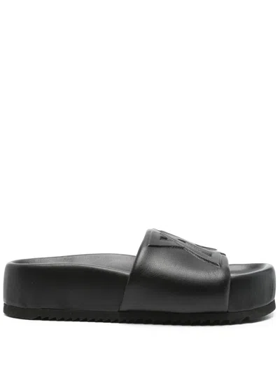 VIC MATIE LEATHER SLIDES