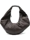 Vic Matie Leather Tote Bag In Brown