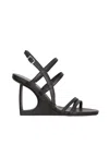Vic Matie' Logic Sandal In Leather High Heel