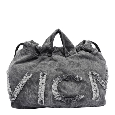 Vic Matie Logo Bag Backpack In Grey