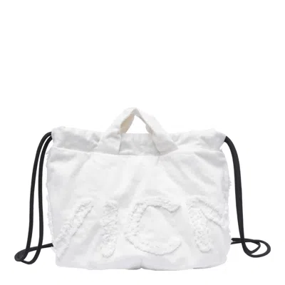 Vic Matie Logo Bag Backpack In White