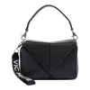 Vic Matie Rochelle Geometric Shoulder Bag In Black