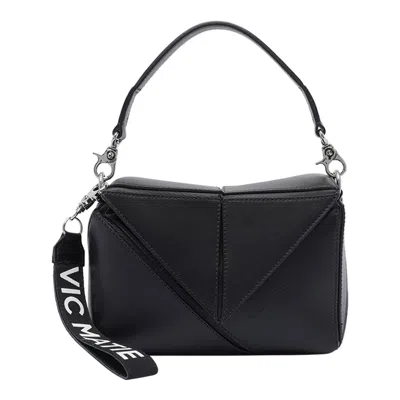 Vic Matie Logo Crossbody Bag In Black