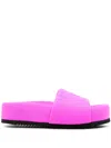Vic Matie Logo-embossed Padded Sandals In Pink