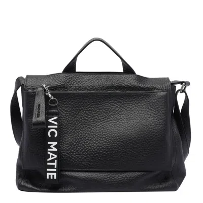 Vic Matie Logo Handbag In Black