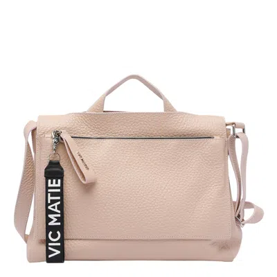 Vic Matie Logo Handbag In Pink