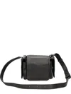 Vic Matie Logo-lettering Leather Crossbody Bag In Black