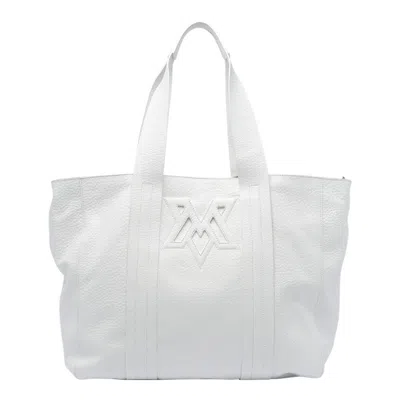 Vic Matie Logo Tote Bag In White