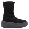 Vic Matie Stretch-fabric Platform Trainers In Black