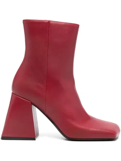 Vic Matie Ming Minimal Boots In Red