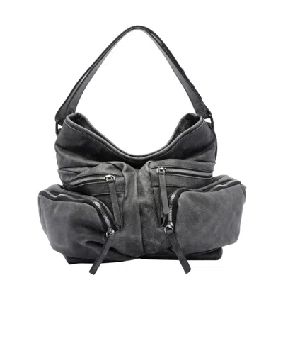 Vic Matie Multi-pocket Shoulder Bag In Black