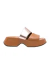 Vic Matie Open-toe High-heeled Sandals In Brown