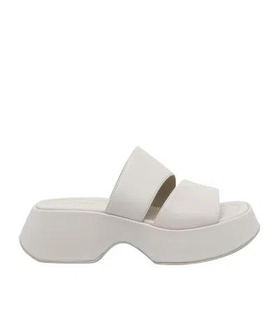 Vic Matie Open-toe High-heeled Sandals In White