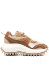 Vic Matie Panelled-design Chunky-sole Sneakers In Neutral