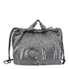 VIC MATIE PENELOPE DENIM LOGO BACKPACK BAG