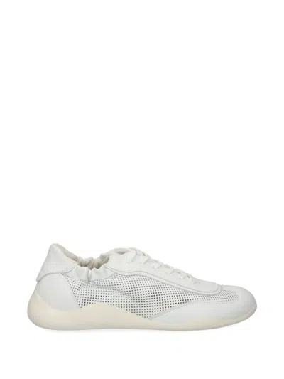 Vic Matie Perforated Elasticated-ankle Sneakers In White
